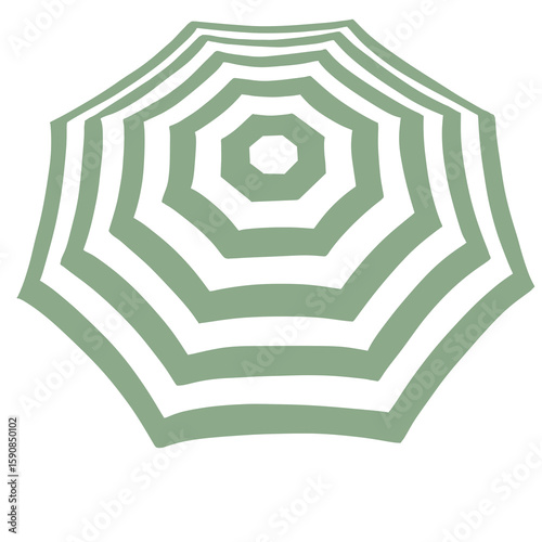 Summer Vacation Umbrella Icon