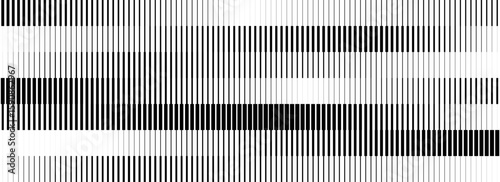 Striped halftone gradient texture. Fading line gradation background. Repeating strip pattern backdrop. Black and white parallel lines wallpaper. Doppler effect concept. Vector halfton patern overlay