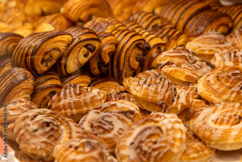 Bakery goods with lots of chocolate