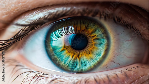 close up of human eye