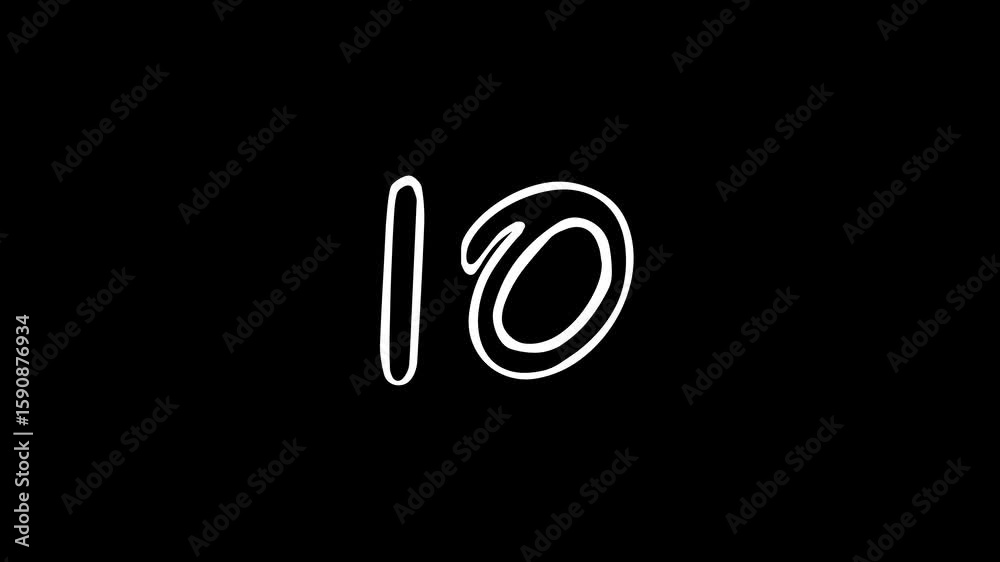 15 second countdown timer white digits on a black background perfect for presentations, websites, social media posts, advertising campaigns, and content creation