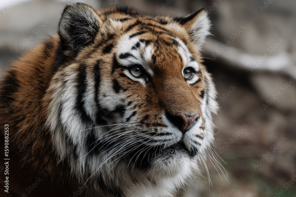 Fototapeta premium create stunning portrait photographs of top animals showcasing exotic wildlife against minimalist background