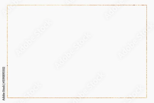 Gold glitter frame vector
