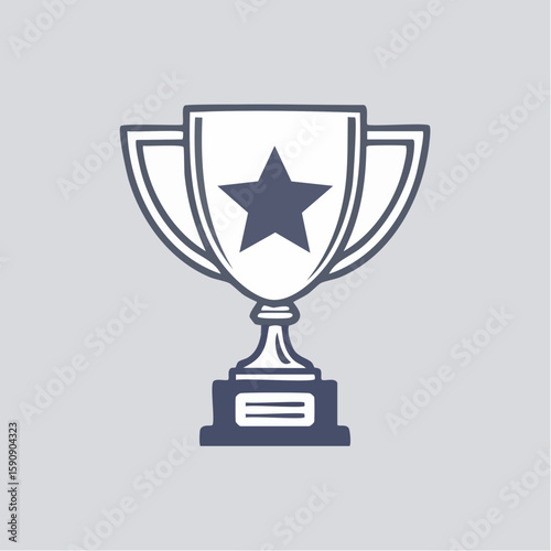 Stylish Award Trophy with Star – Perfect for Sports, Business, and Academic Success