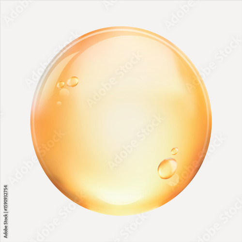 Colorful translucent soap bubble art vector