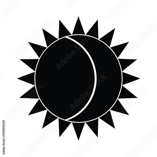 Eclipse Outline Vector Illustration