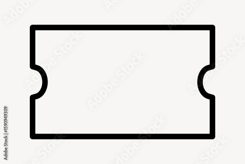 Minimalist geometric line art vector