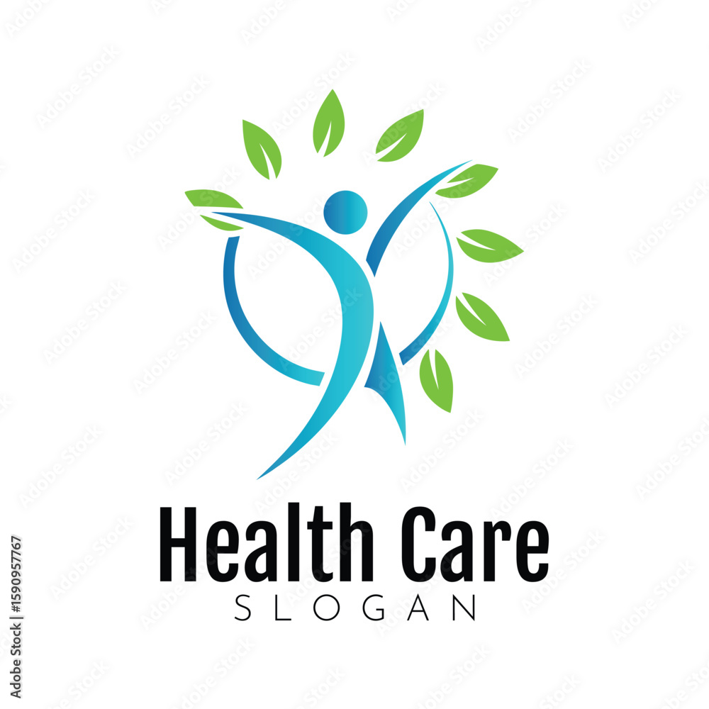 Fototapeta premium healthcare, healthy logo