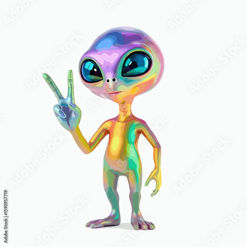 3d rendered illustration of an alien