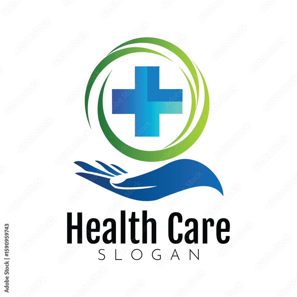 Fototapeta premium healthcare, healthy logo