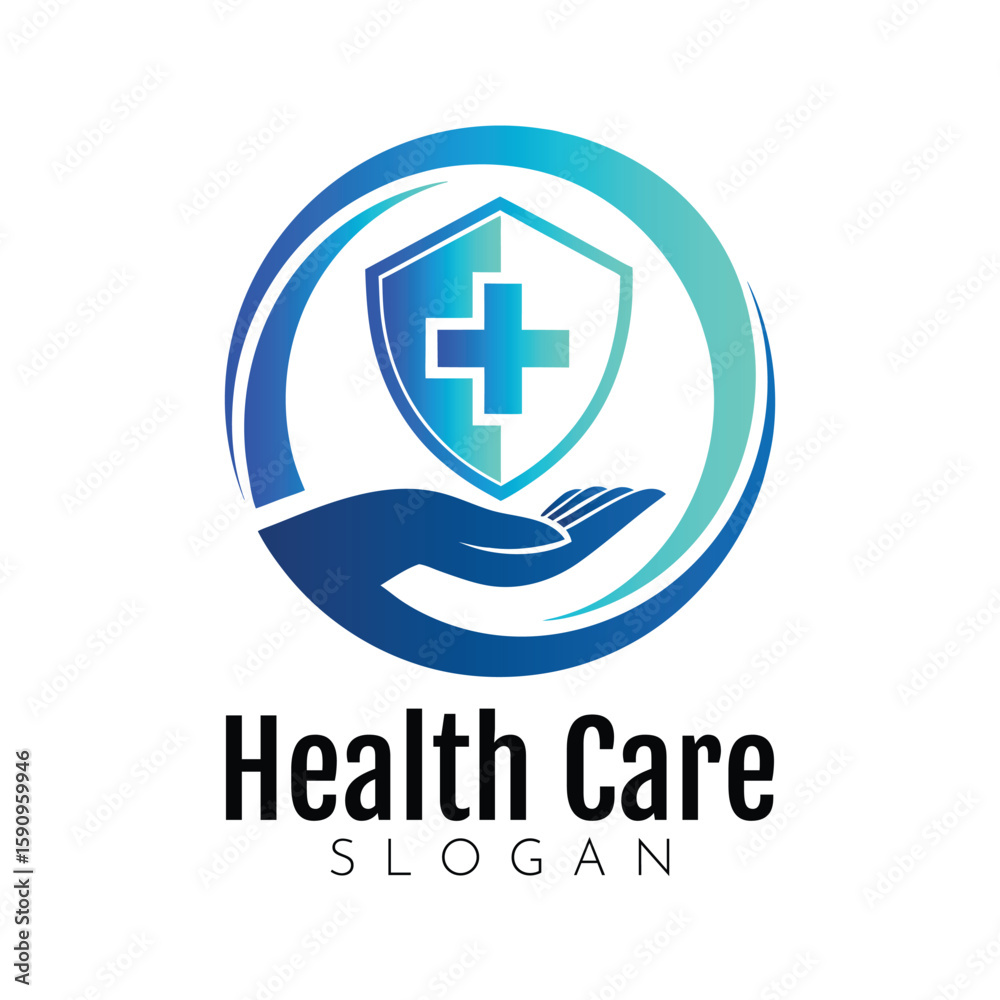 Fototapeta premium healthcare, healthy logo