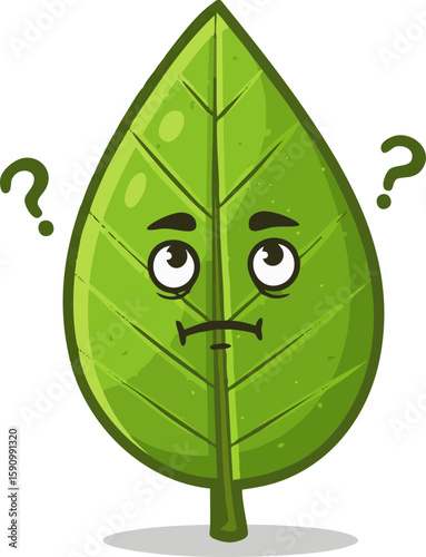 Green leaf and tree vector illustration: a nature-inspired design symbol for eco-friendly spring and summer themes