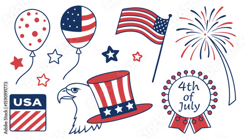 Adobe Illustrator Artwork USA Independence  