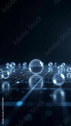 Wallpaper Mural Digital Sphere Grid Matrix Torontodigital.ca