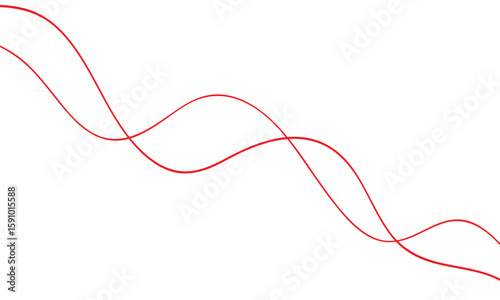 abstract diagonal red wave line background design.