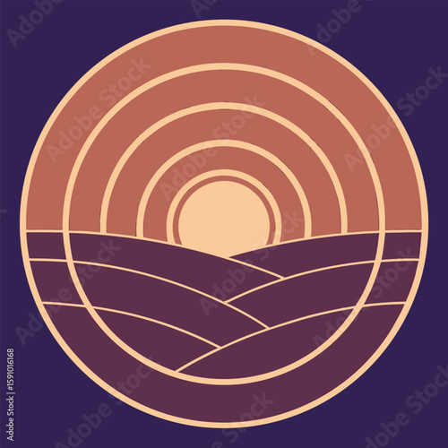 Abstract holographic sheen design with coral and tundra elements