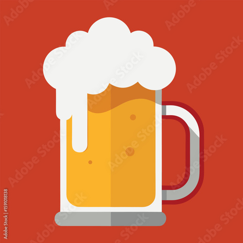 mug of beer with foam