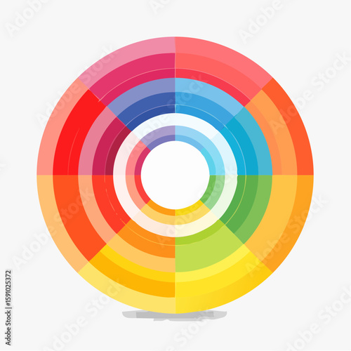gentle loop of concentric circles softly expanding and contracting
