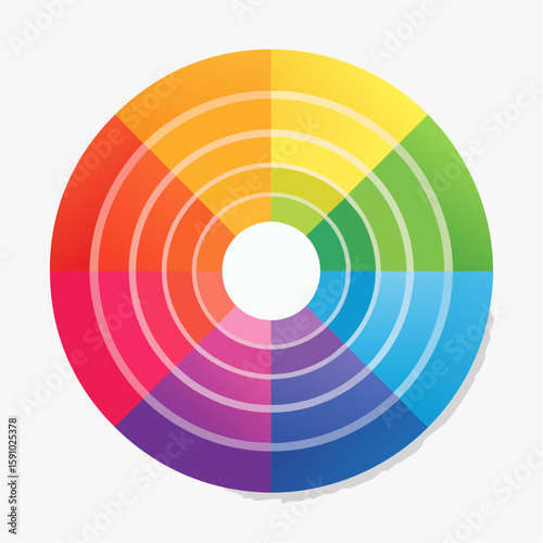 gentle loop of concentric circles softly expanding and contracting