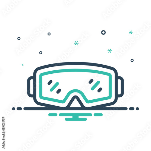Mix icon for glasses