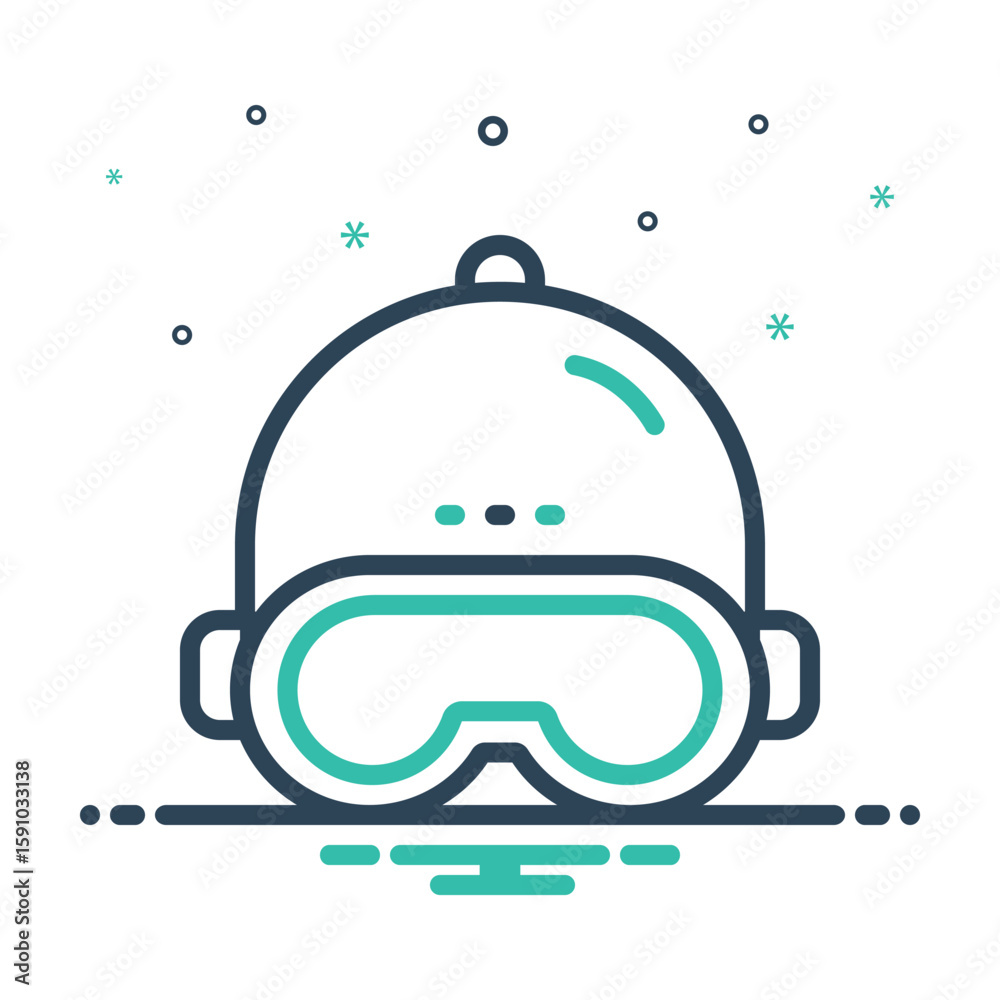 Fototapeta premium Mix icon for protection