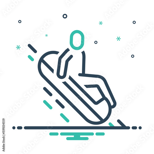 Mix icon for winter sport