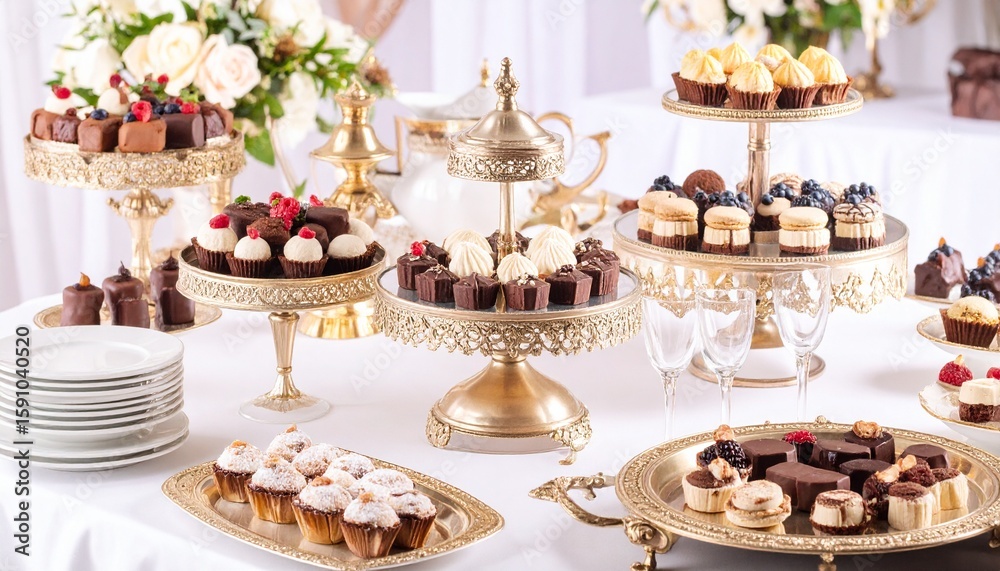 Naklejka premium 素敵なデザートビュッフェ