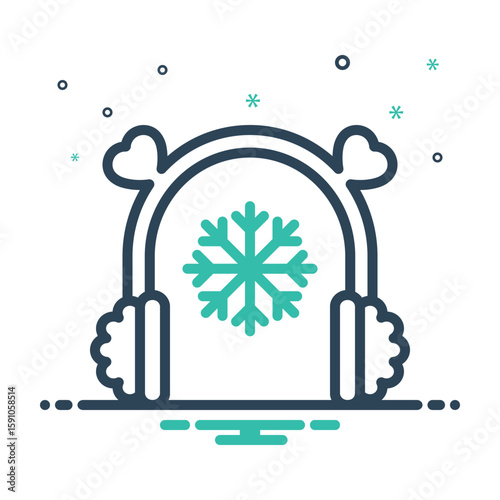 Mix icon for earmuffs