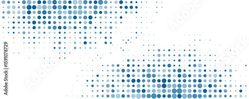 Light BLUE vector layout with circle shapes. Blurred decorative design in abstract style with bubbles. Template for your brand book. eps10