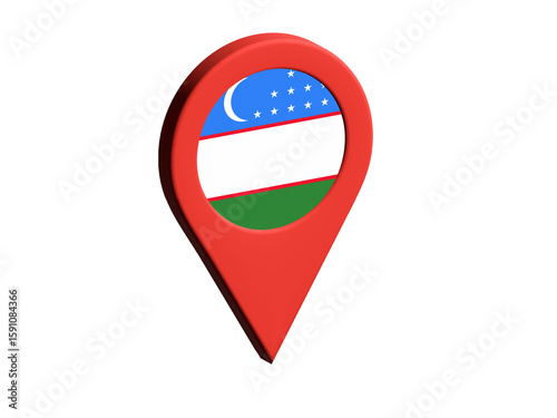 The flag of Uzbekistan, The flag of Uzbekistan in location icon, mockup of Uzbekistan flag Free Download The flag of Uzbekistan, The flag of Uzbekistan in location icon, mockup of Uzbekistan flag - GFXLoad