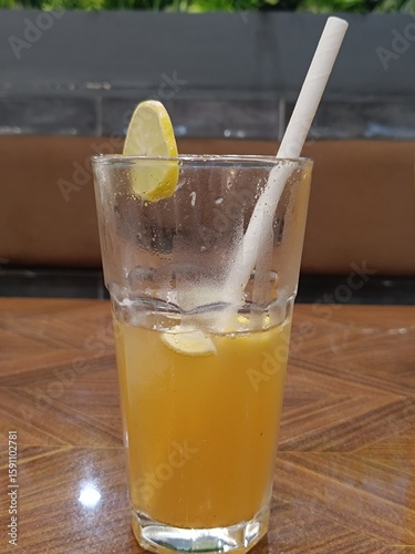 Nimbu masala drink with selective focus