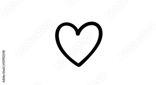 Double Line Heart Shape Graphic