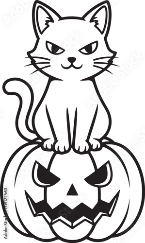 Halloween Cat Vector