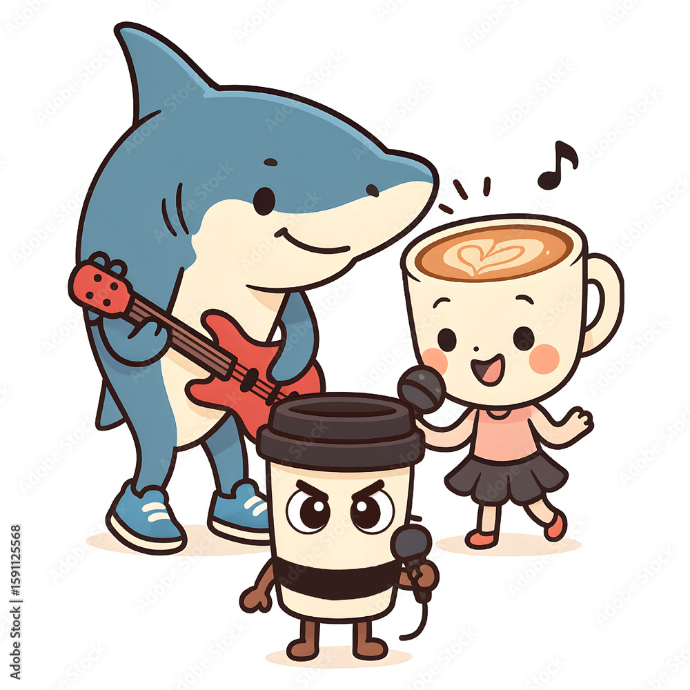 custom made wallpaper toronto digitalItalian Brainrot Meme Character Ballerina Cappuccina Cappuccino Assassino Tralalero Tralala music band