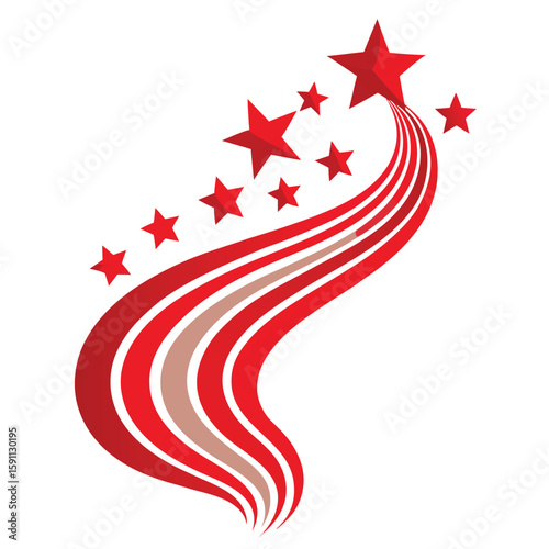 A patriotic USA flag design featuring red, white, and blue stars and stripes, ideal for Independence Day celebrations and national decorations