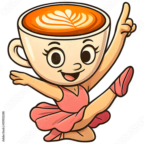 Ballerina Cappuccina Italian Brainrot Meme Character