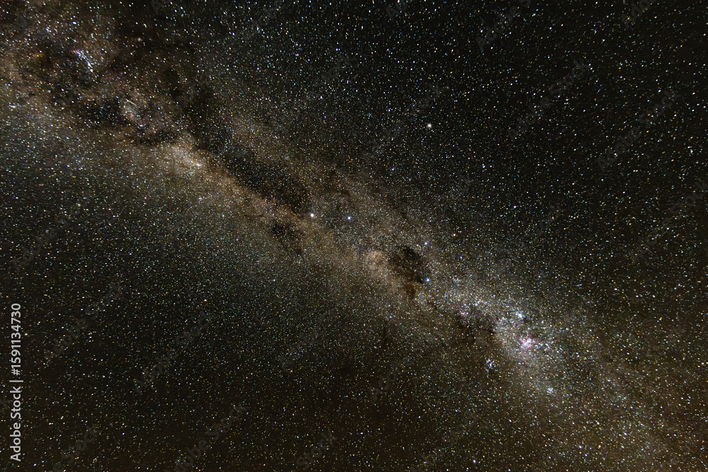 Fototapeta premium The Milky Way Galaxy on a cold Winter's night