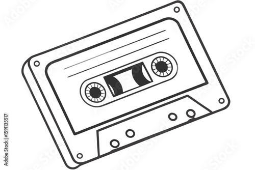 A vintage cassette tape for music recording