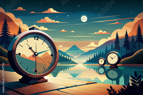 Surreal Concept of Clocks Ticking Backward on a Minimal Horizon