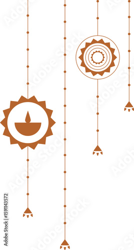 Indian festive hanging element