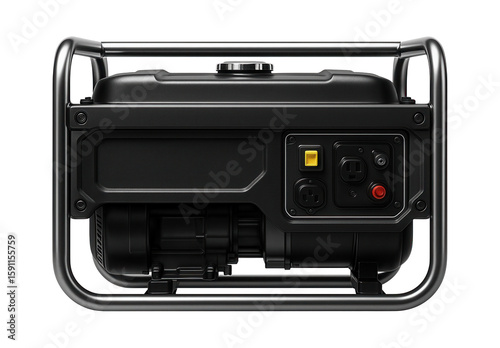 Heavy-duty gasoline generator with reinforced steel frame for construction sites.