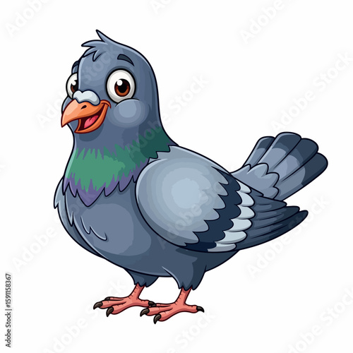 bird, cartoon, animal, vector, illustration, parrot, cute, icon, nature, fun, twitter, art, funny, tweet, character, bluebird, blue, flying, beak, chicken, feather, wing, wings, drawing, baby