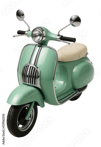 Wallpaper Mural 1950s-inspired scooter with a chrome-plated front grille and wing mirrors Torontodigital.ca