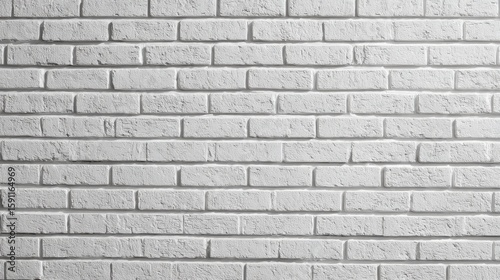 Wallpaper Mural White brick wall texture with soft shadows, creating a subtle architectural depth. Torontodigital.ca
