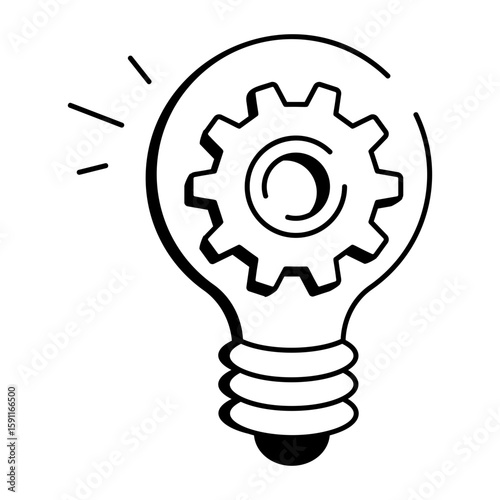 A sketchy style icon representing innovation
