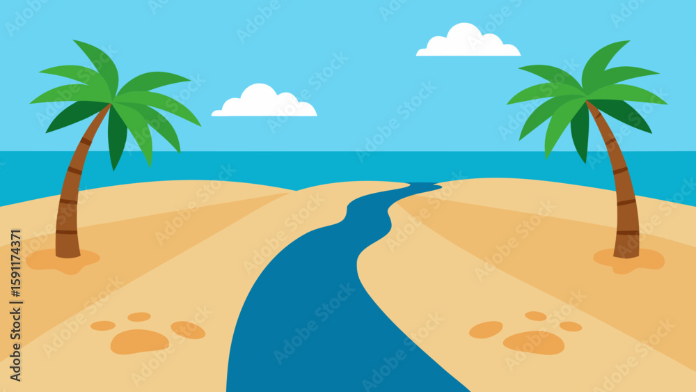 Obraz premium tropical beach background