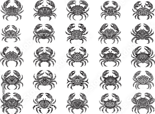 Crab Celtic Stencil