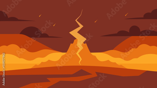 landscape with silhouetted mountains and a lone tree, capturing the essence of summer travel
