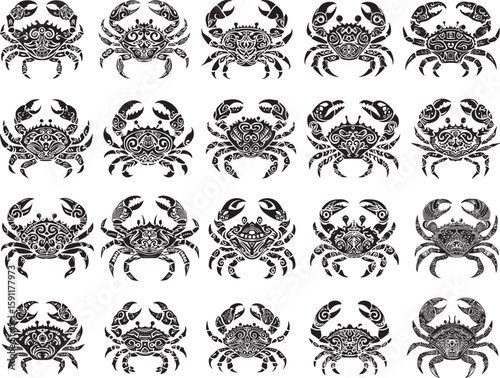 Crab Celtic Stencil