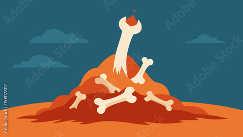 Whimsical cartoon animals with a giraffe and a dog enjoy fun in nature under a bright sky, a charming illustration perfect for a child